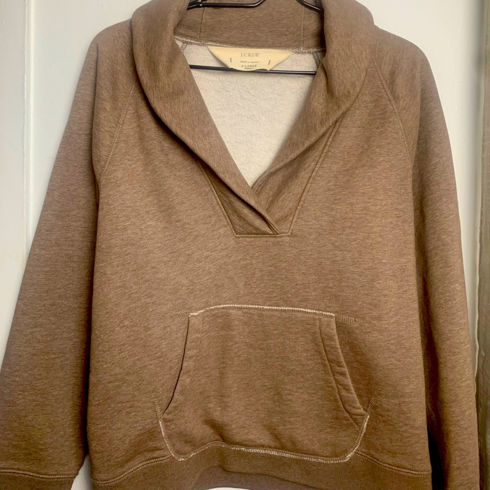 J Crew Tan Pullover Sweatshirt